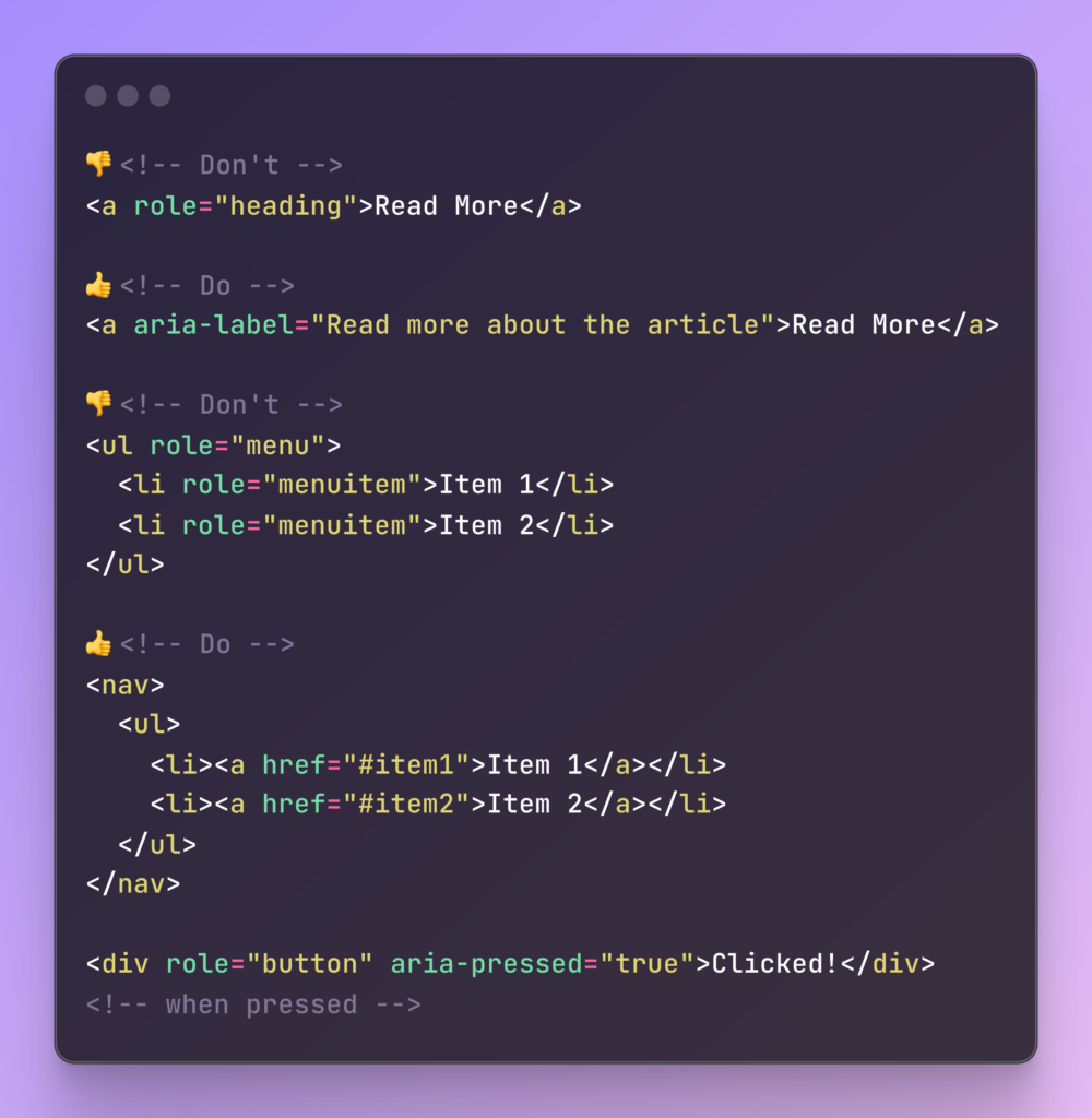 Image of a code block