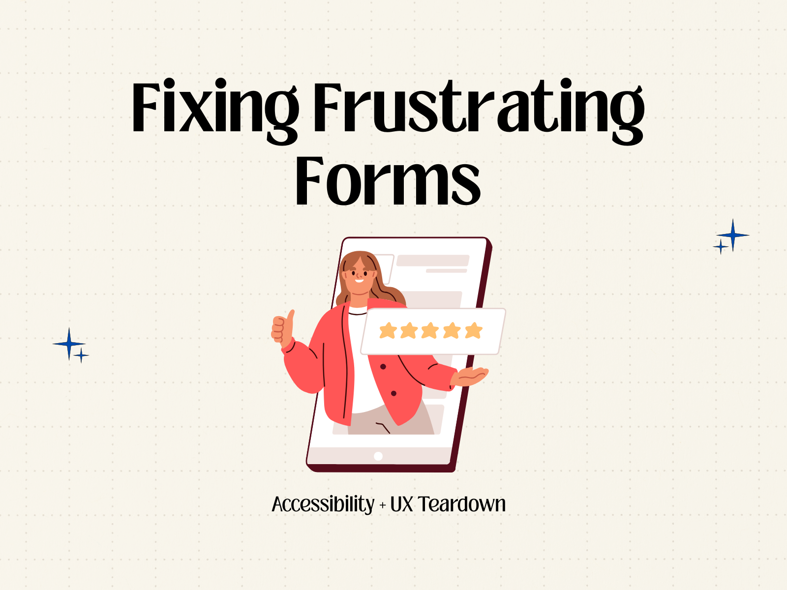 Simple Form Instructions That Actually Talk to Screen Readers