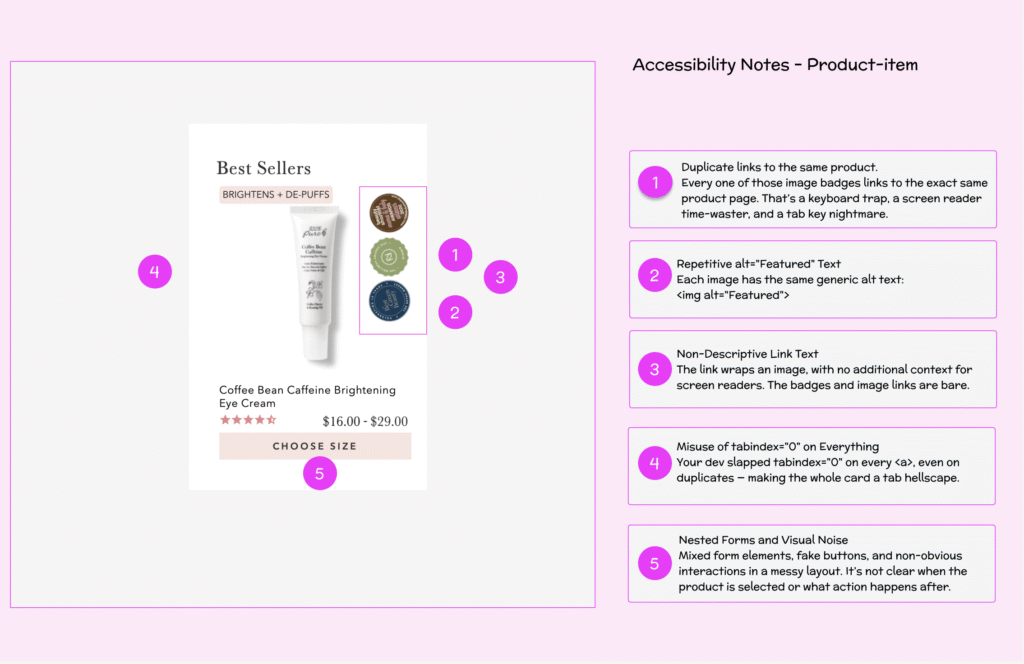ecommerce accessibility audit services example